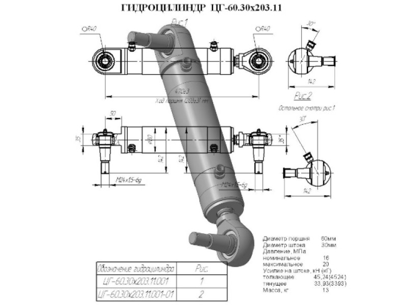 ЦГ-60.30х203.11.001-01