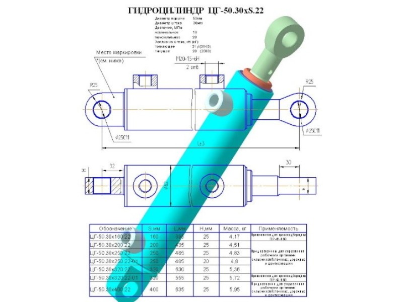 ЦГ-50.30х400.22